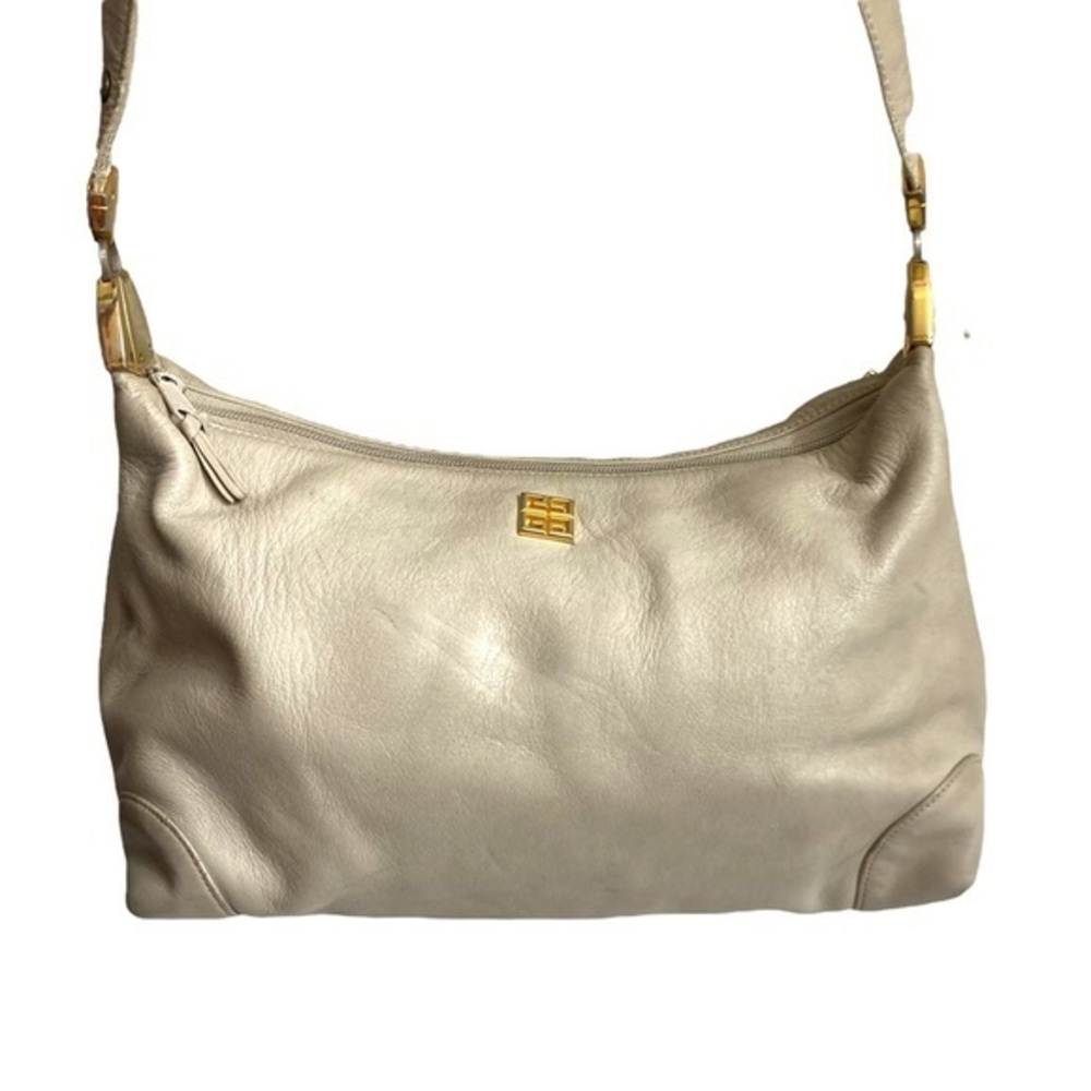 Givenchy vintage cream leather bag with pouchette